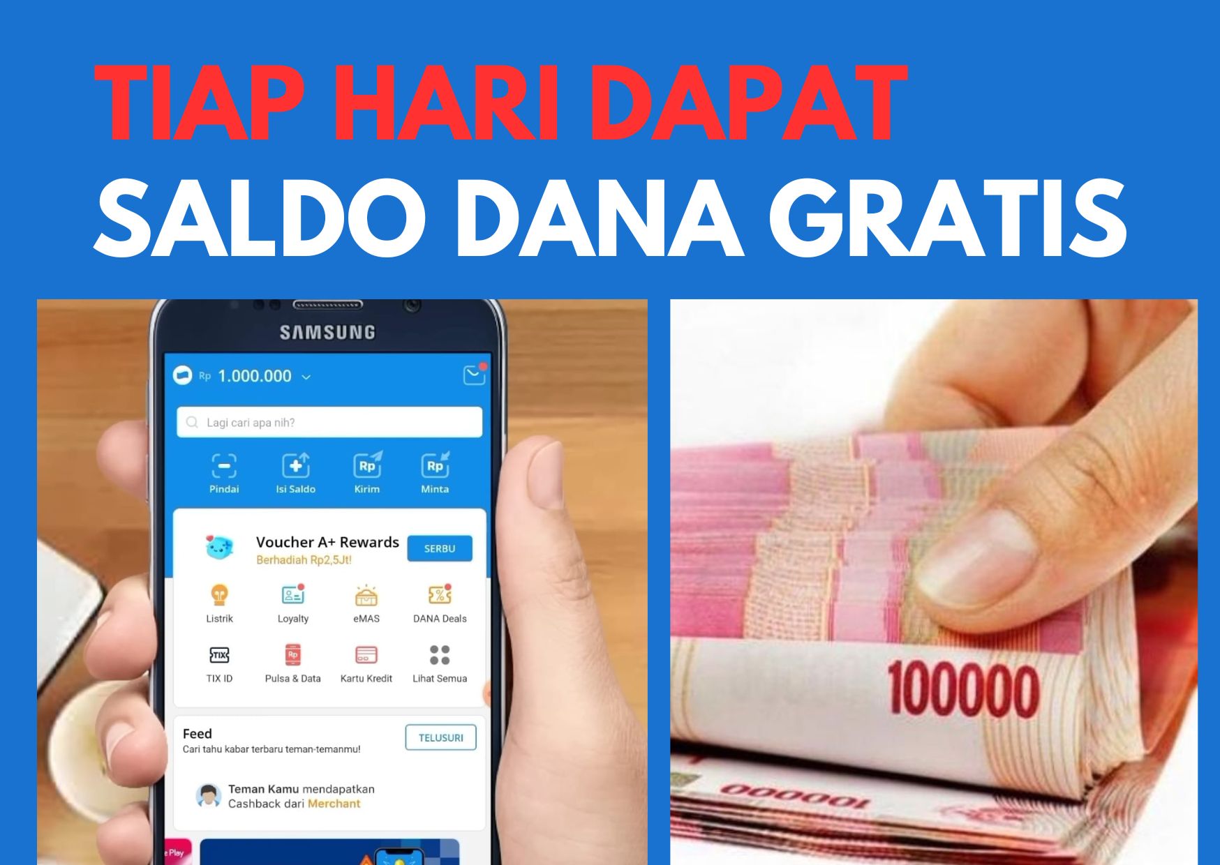 Tiap Hari Dompet Digital Terisi Rp Gratis Dengan Aplikasi