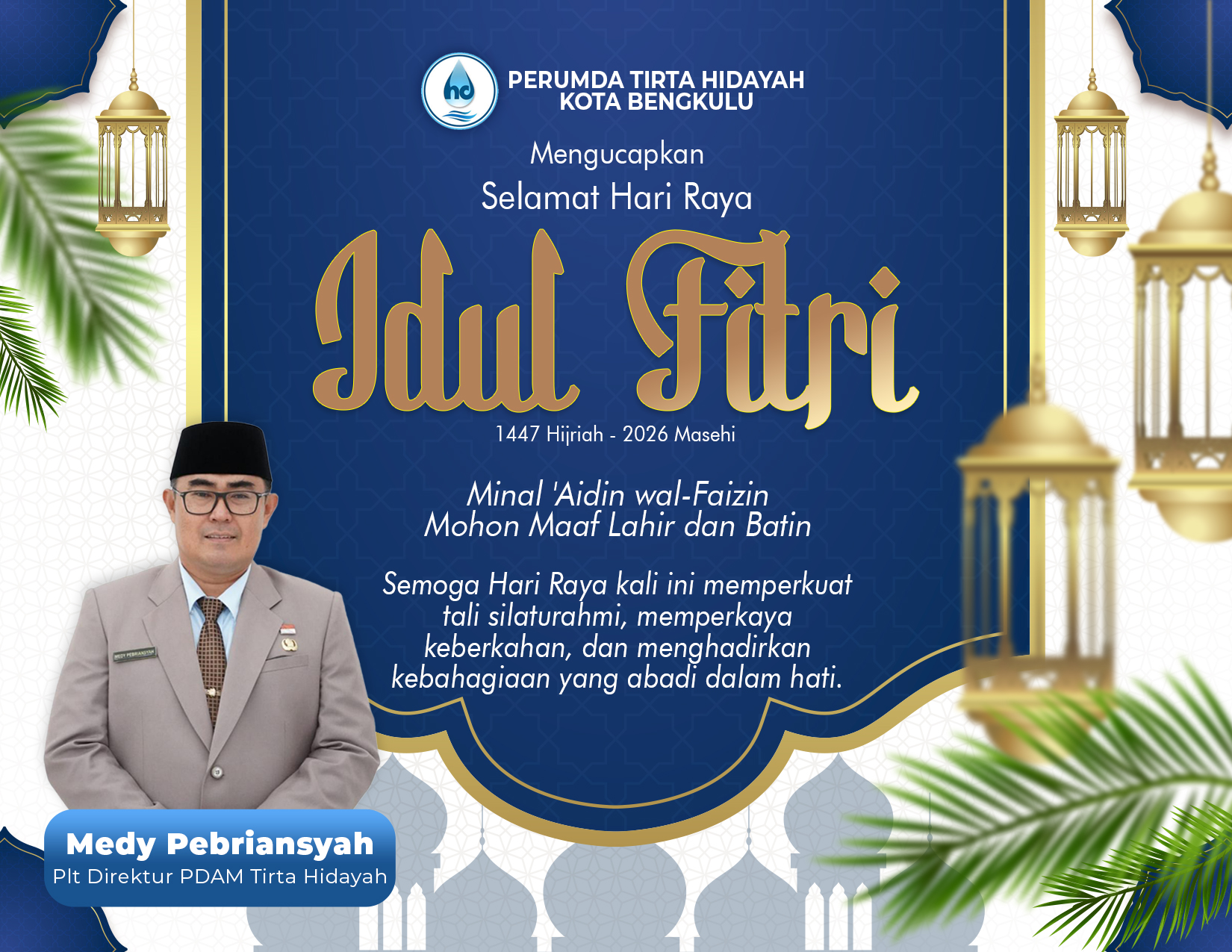 UCAPAN LEBARAN PDAM TIRTA 