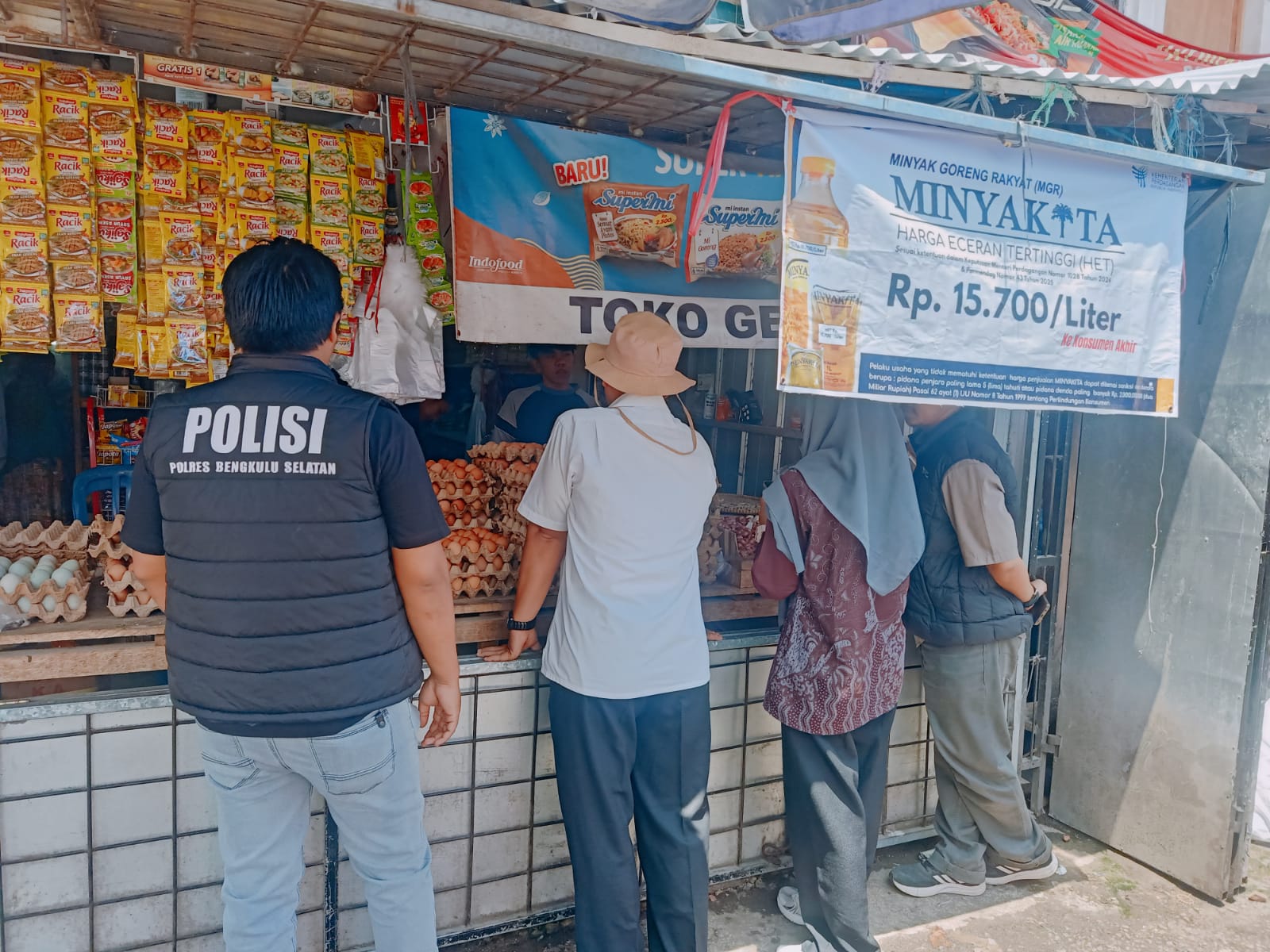 Antisipasi Penimbunan Selama Ramadan, Unit Tipidter Polres BS Sidak Pasar Ampera