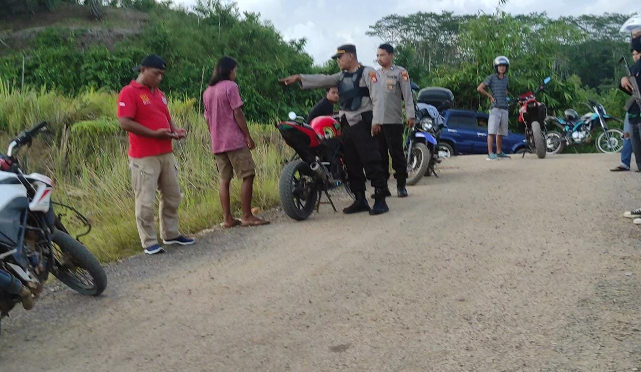 Polsek Napal Putih Razia Balap Liar dan Knalpot Brong