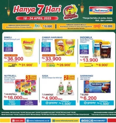 Katalog Promo Indomaret Rabu 19 April 2023: Promo Minyak Goreng hingga Susu