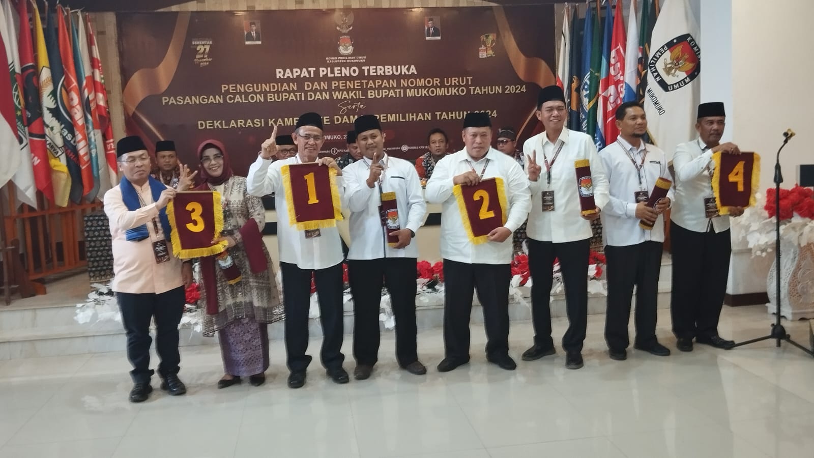 Ini Pembagian Zona Kampanye Paslon Bupati Mukomuko Pilkada 2024