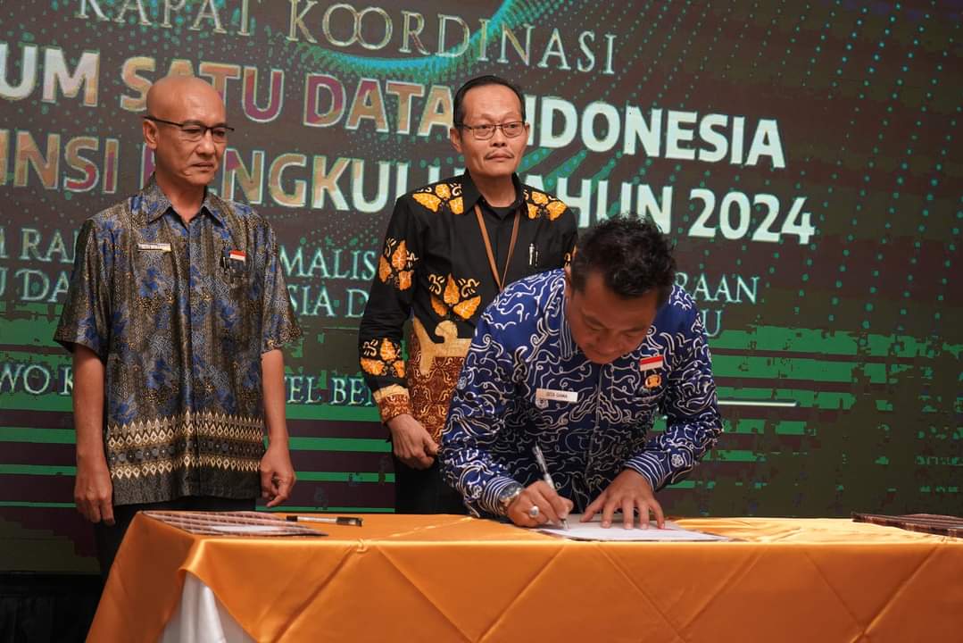 Pemkot Bengkulu Komitmen Bersinergi dalam Optimalkan Satu Data Indonesia