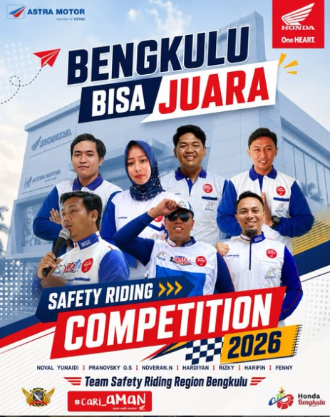  Astra Motor Bengkulu Kirim Tim Terbaik ke Safety Riding Competition 2026