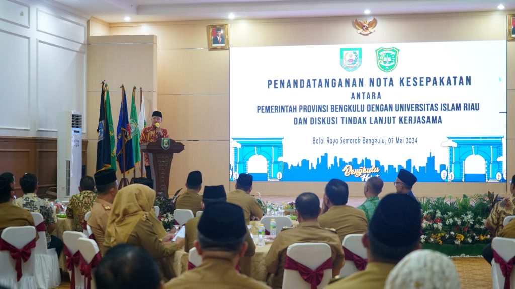 Pemprov Bengkulu Teken Nota Kesepakatan Kerja Sama dengan Universitas Islam Riau