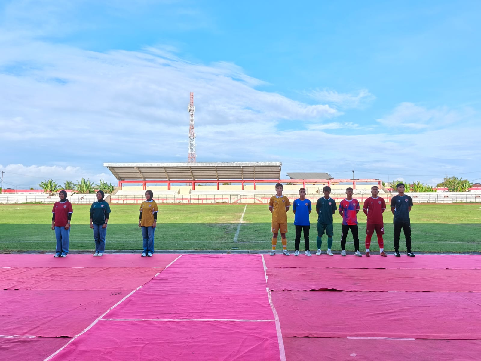 Trofeo dan Launching Jersey Tri Brata Raflesia Berlangsung Meriah di Stadion Semarak Bengkulu