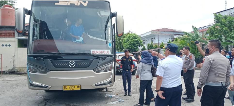 Polres dan Dishub Kota Bengkulu Razia Gabungan, Kendaraan Mati Pajak Bakal Ditahan