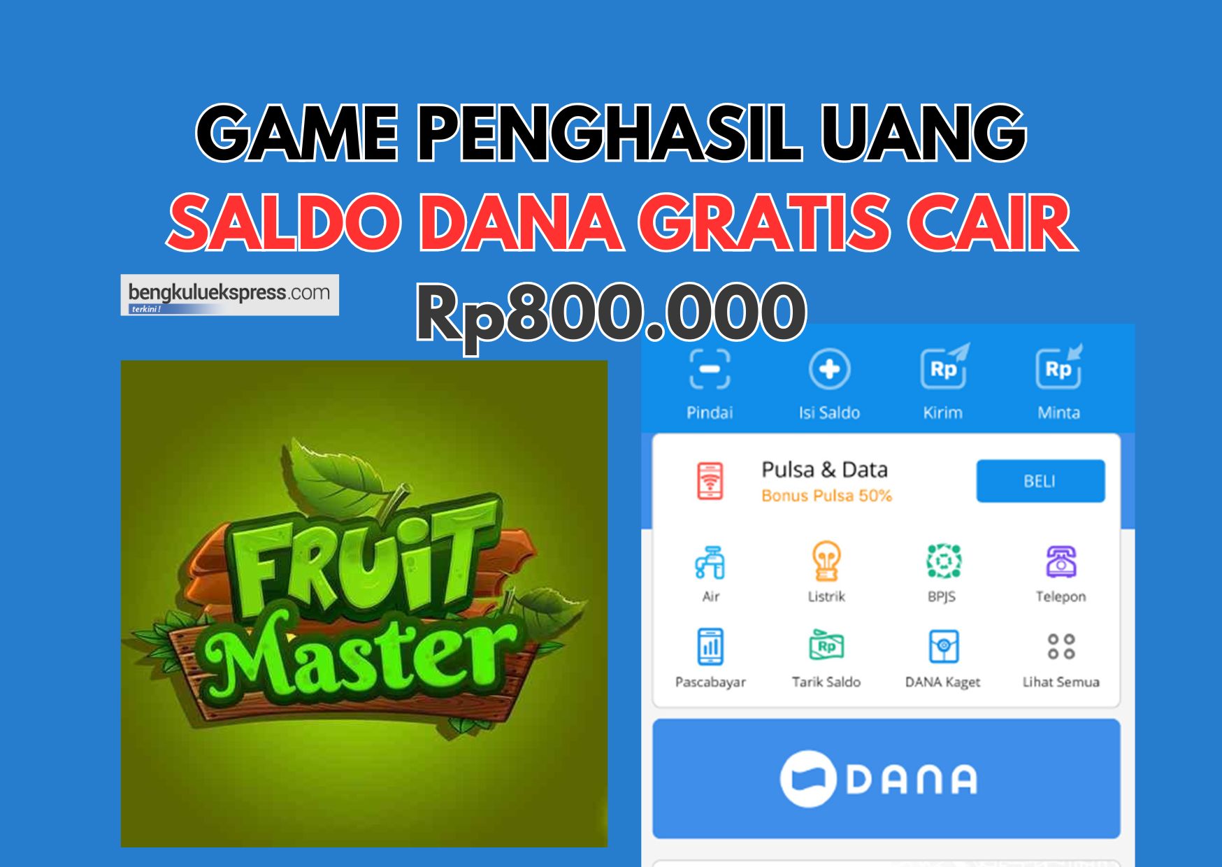 GERCEP! Cairkan Tiap Hari Saldo DANA Gratis Rp800.000 Langsung Masuk Dompet Elektronik, Buruan Cobain Game ini