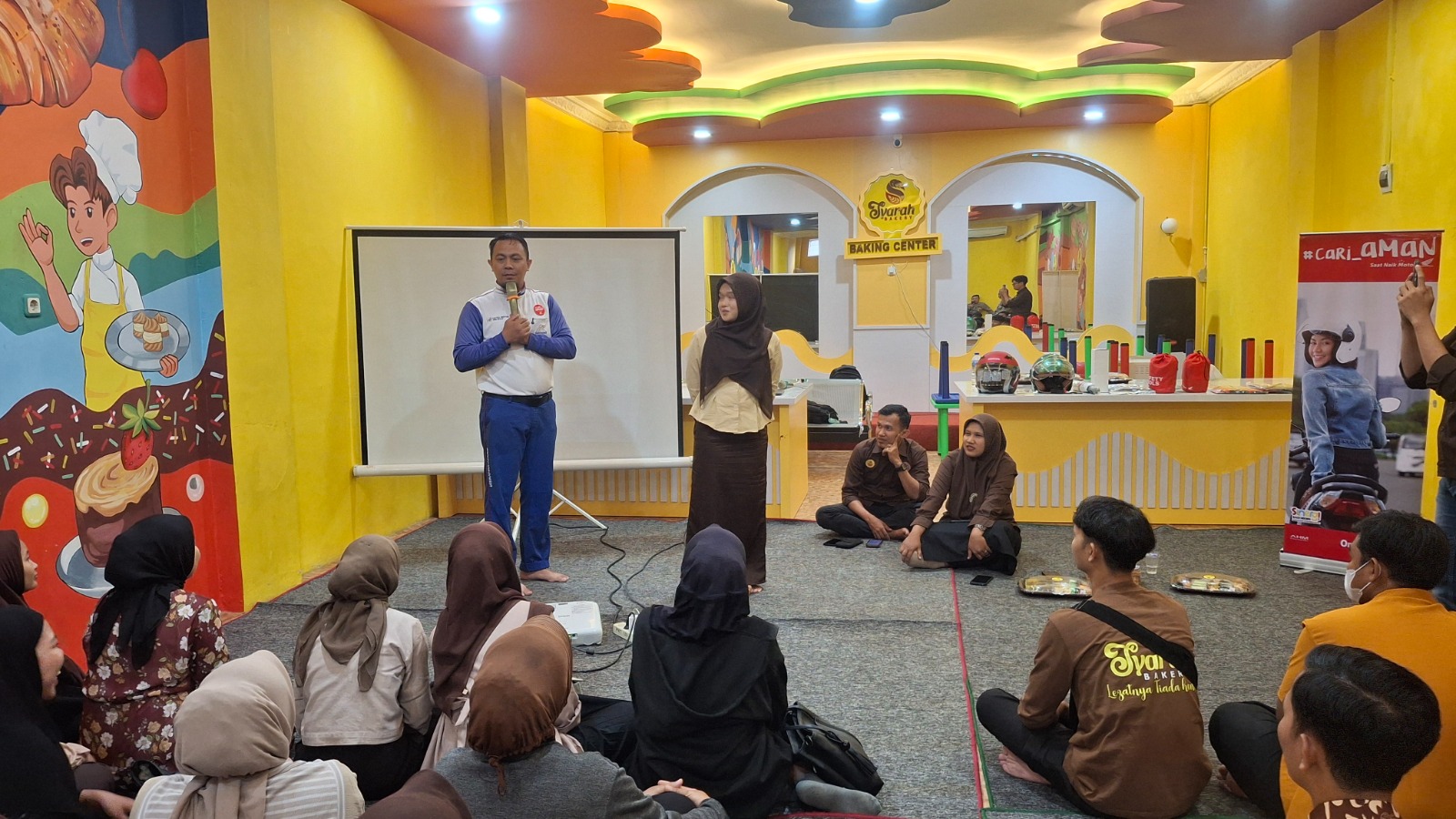 Astra Motor Bengkulu Bersama Polresta Edukasi Safety Riding Karyawan Syarah Bakery