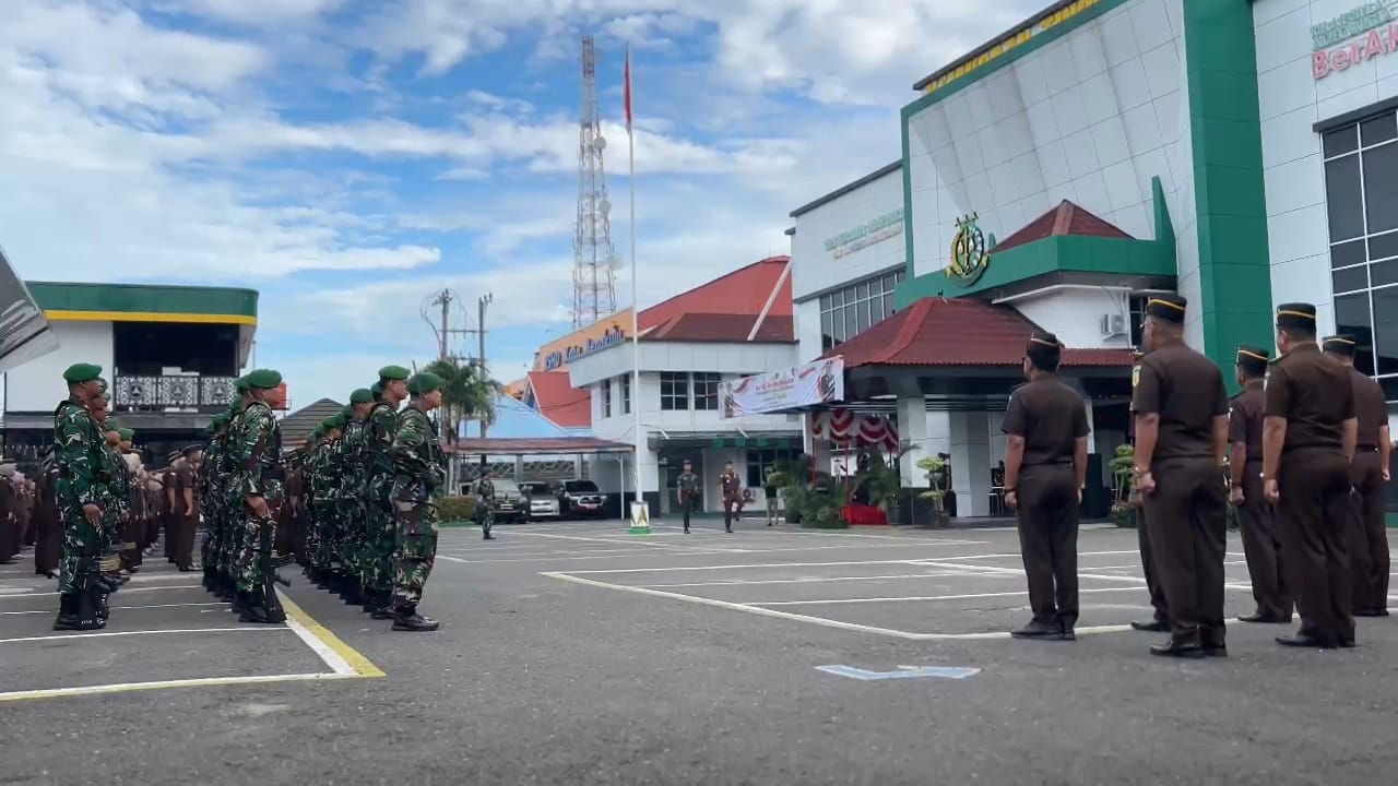 Danrem dan Kajati Bengkulu Pimpin Apel Gabungan, Simbol Sinergi Strategis TNI–Kejaksaan