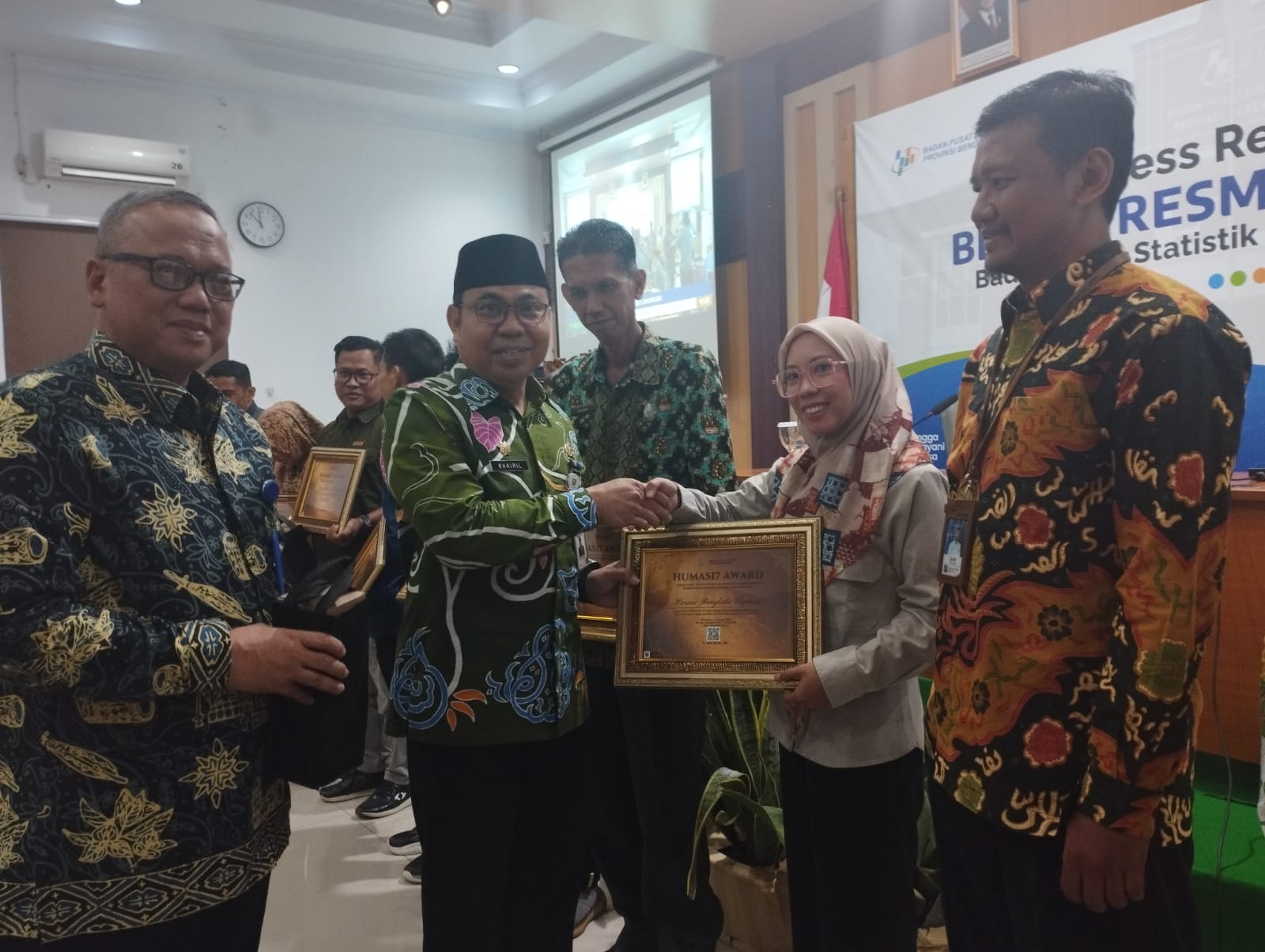 Bengkuluekspress.com Raih Penghargaan Humas Award17 dari BPS Provinsi Bengkulu