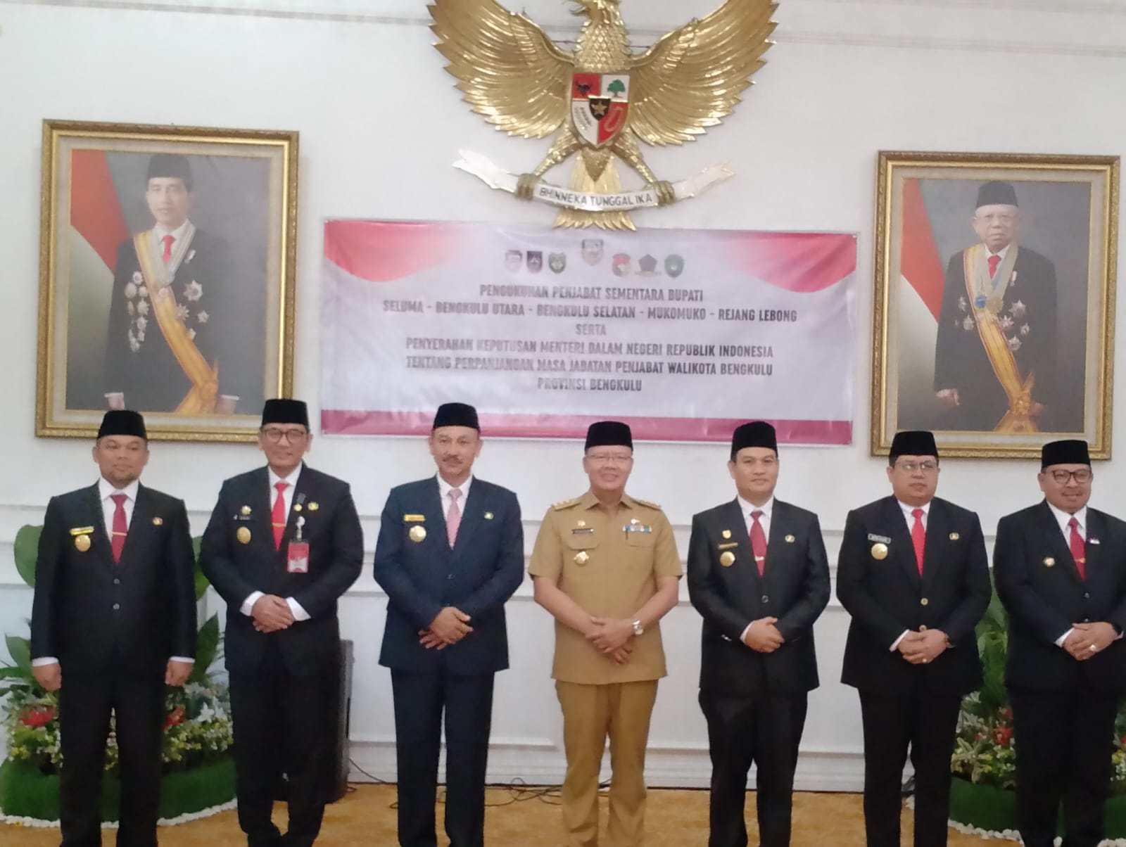 Lima Kabupaten di Bengkulu Dijabat Pjs, Ini Nama-namanya