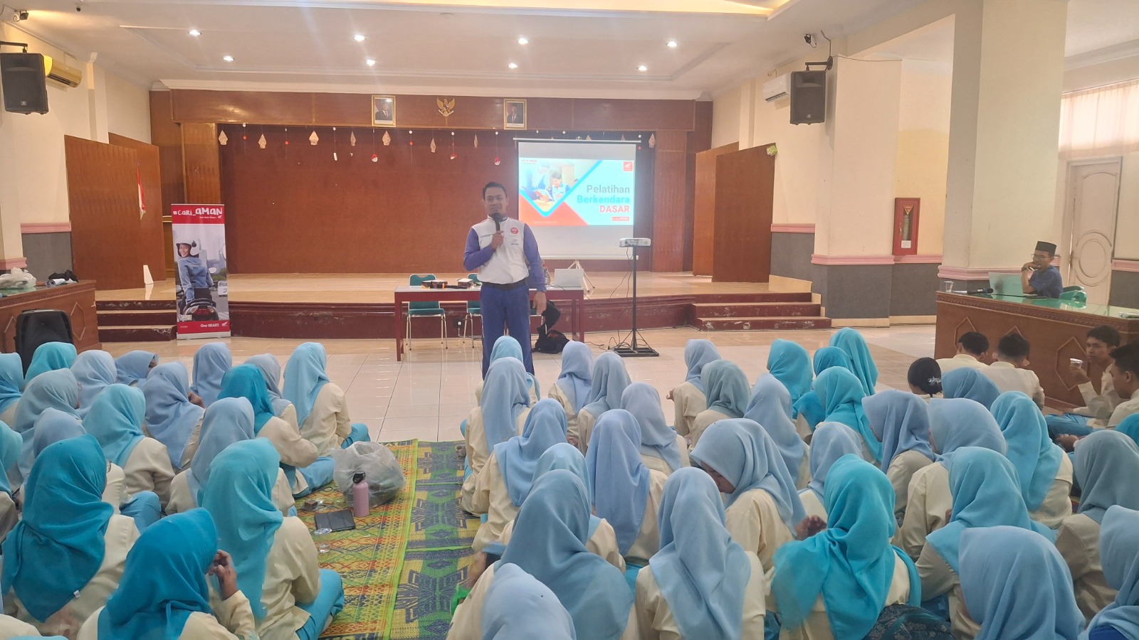 Cegah Kecelakaan Pelajar, Siswa SMKS 16 Farmasi Bengkulu Ikuti Edukasi Cari Aman dan Safety Riding