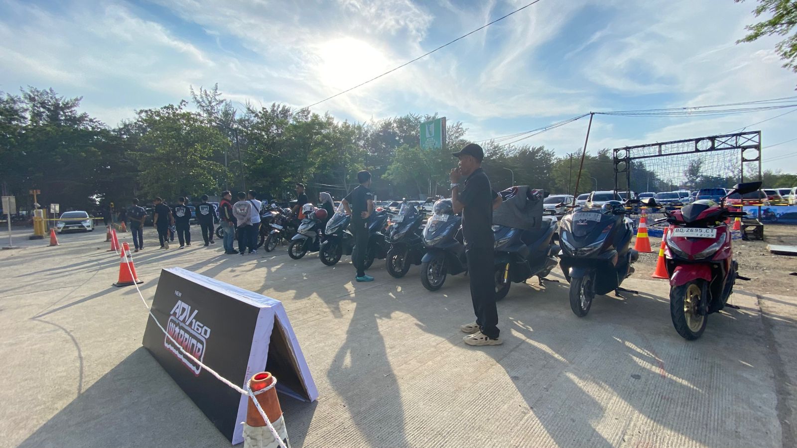 Komunitas Motor Honda Ramaikan Peluncuran New Honda ADV 160 di Bengkulu