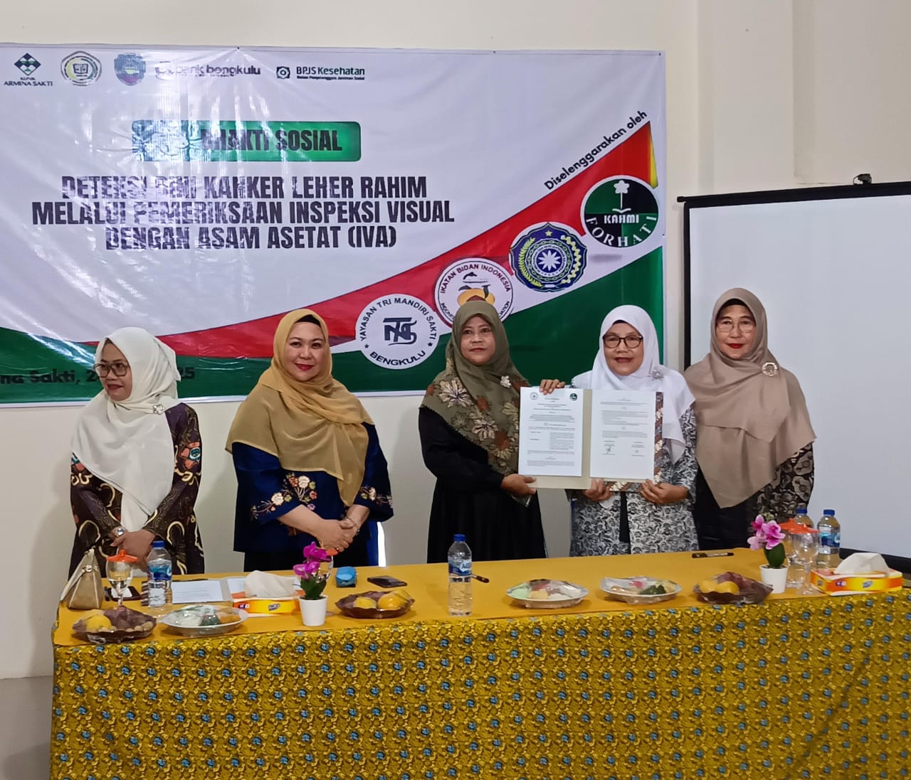 Forhati Provinsi Bengkulu Gagas Bhakti Sosial Deteksi Kanker Leher Rahim