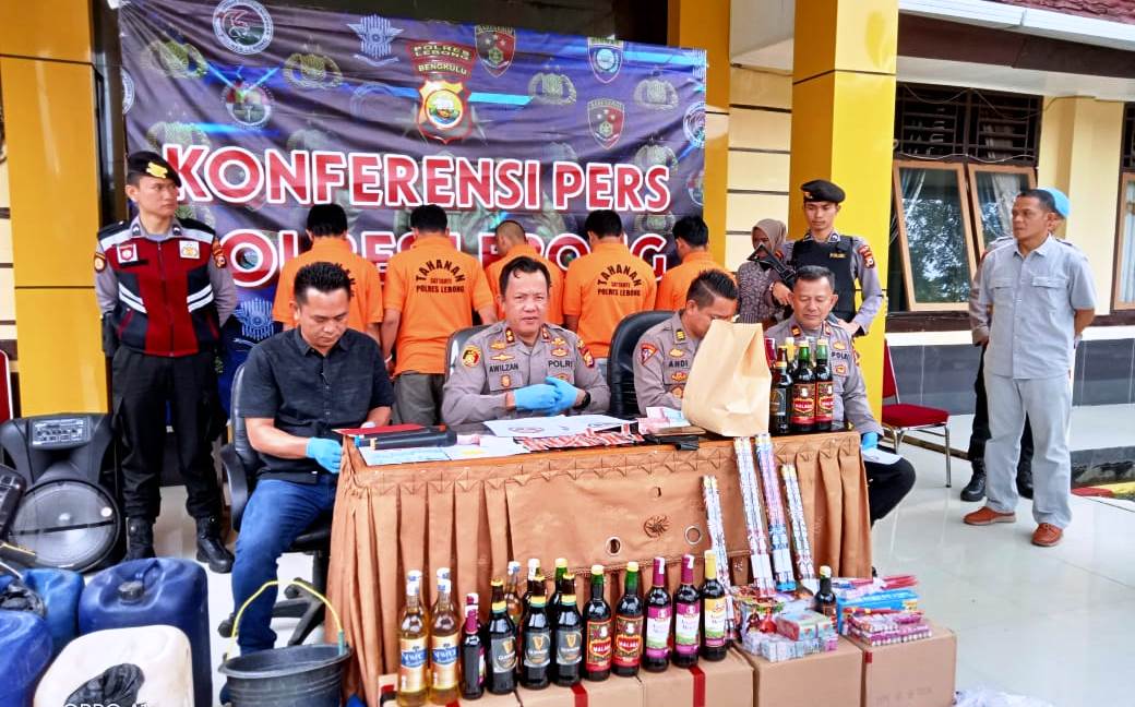 7 Pelaku Kejahatan di Lebong Diamankan, 5 Diantaranya Sudah Masuk TO