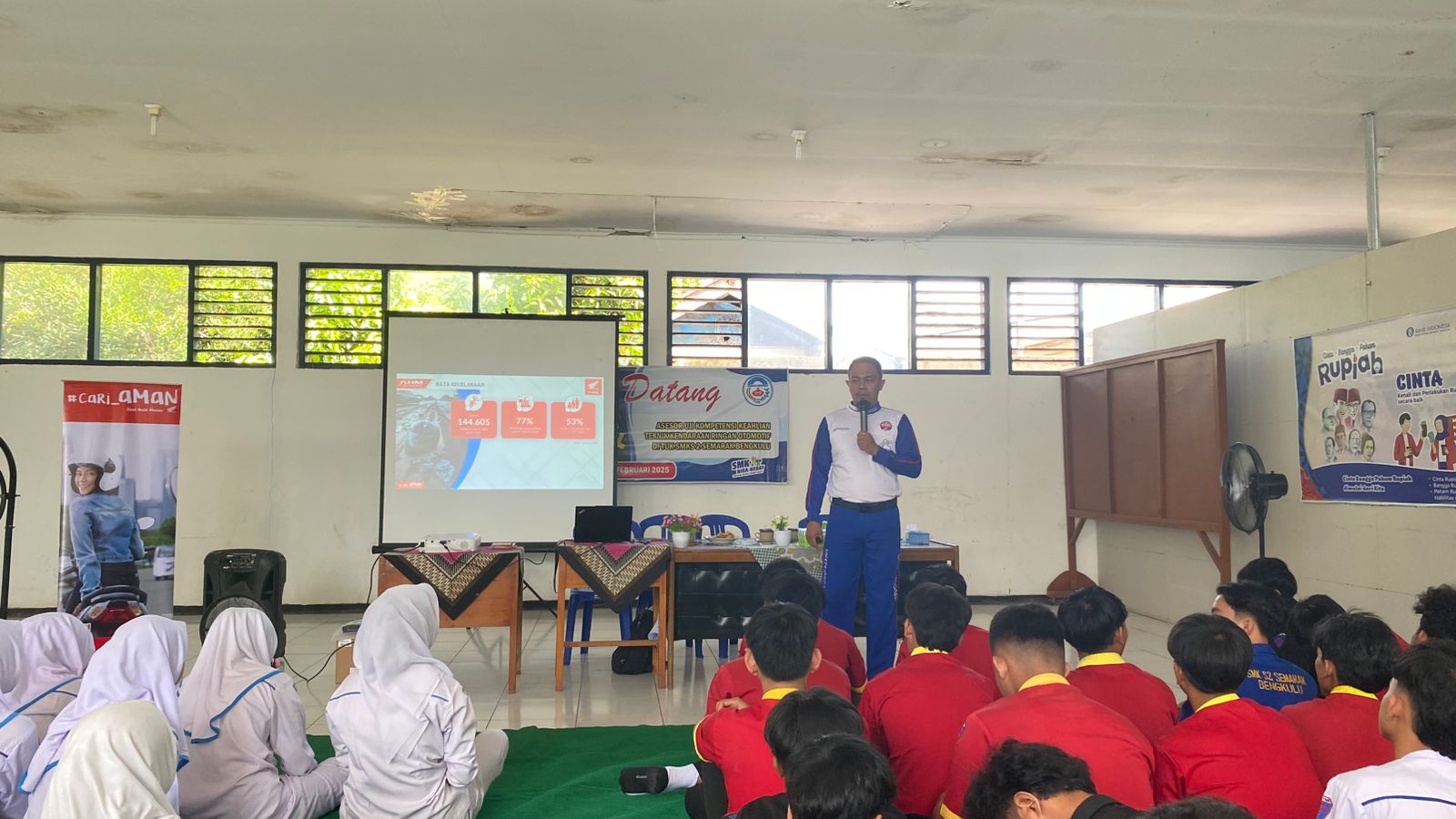 Astra Motor Bengkulu Gencarkan Edukasi Keselamatan Berkendara di SMKS 2 Kota Bengkulu