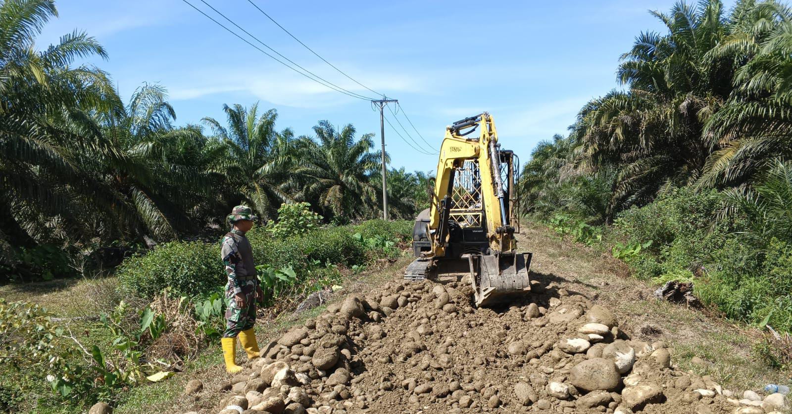 TMMD ke-125 Kodim 0428/MM, Pembangunan Jalan Sumber Makmur Mukomuko Masuki Tahap Pengoralan