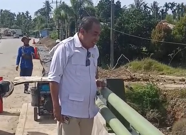 Banjir Kian Parah, Ketua Komisi III DPRD Kota Bengkulu Tinjau Proyek BWSS VII