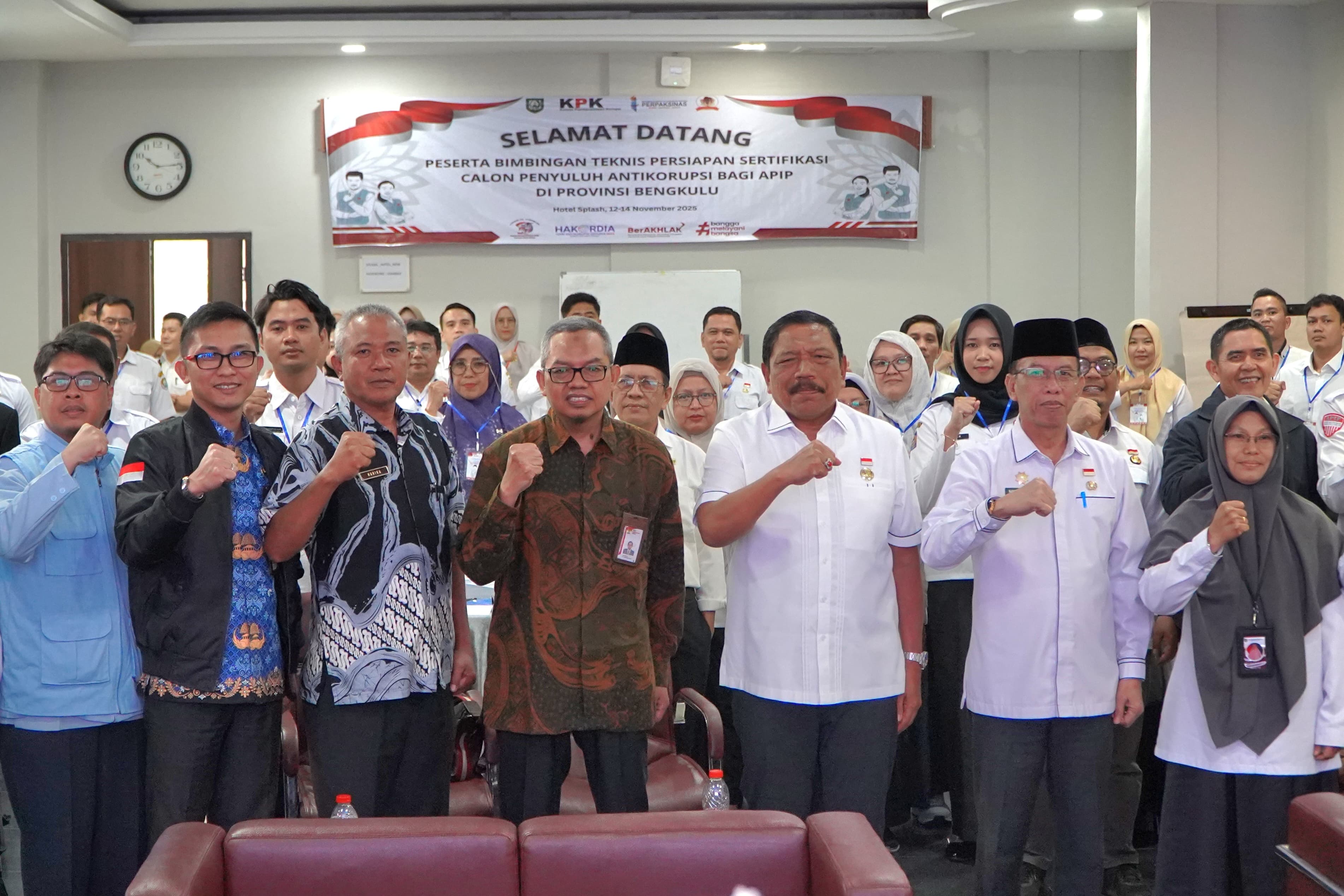 Aparat Pengawas Internal Pemerintah di Bengkulu Ikuti Bimtek Anti Korupsi 