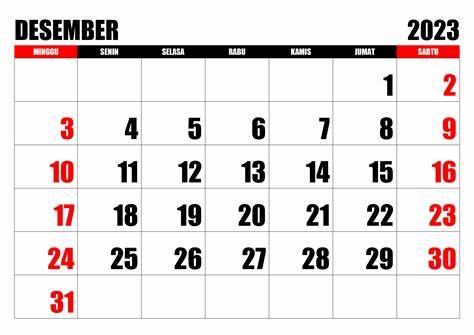 Ini Jadwal Resmi Hari Libur dan Cuti Bersama Desember 2023, Mulailah Atur Planning 