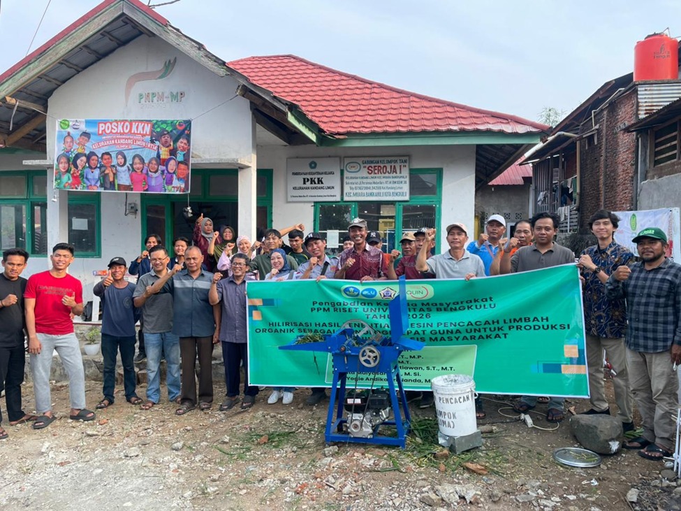 UNIB Terapkan Mesin Pencacah Limbah Organik, Dorong Produksi Pupuk Organik di Kandang Limun