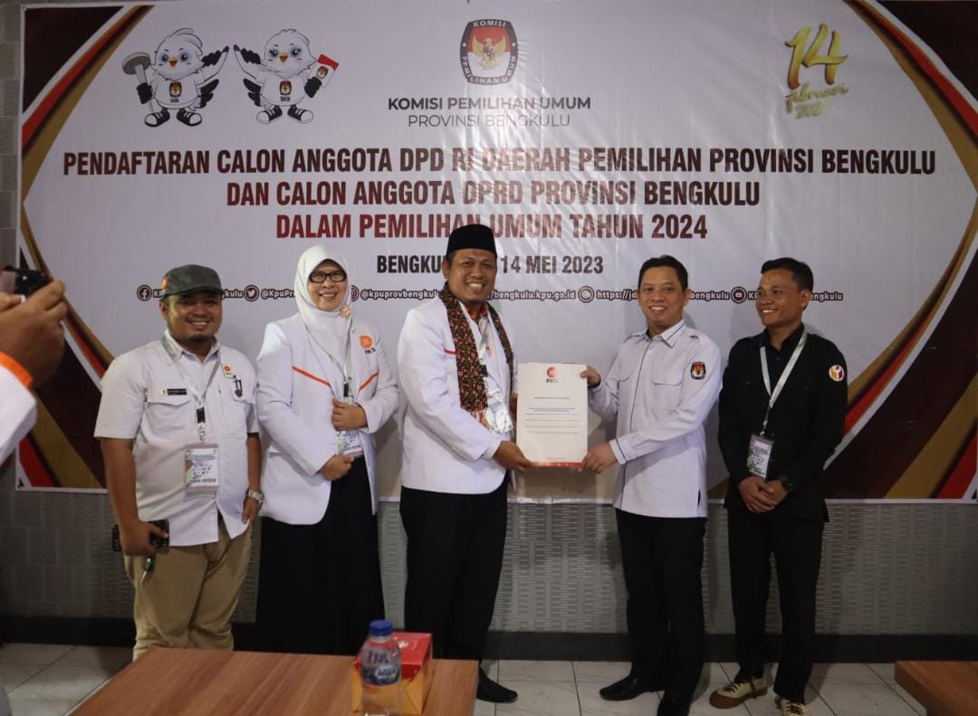 PKS Bengkulu Daftarkan 45 Caleg ke KPU Provinsi Bengkulu, Serentak se-Indonesia