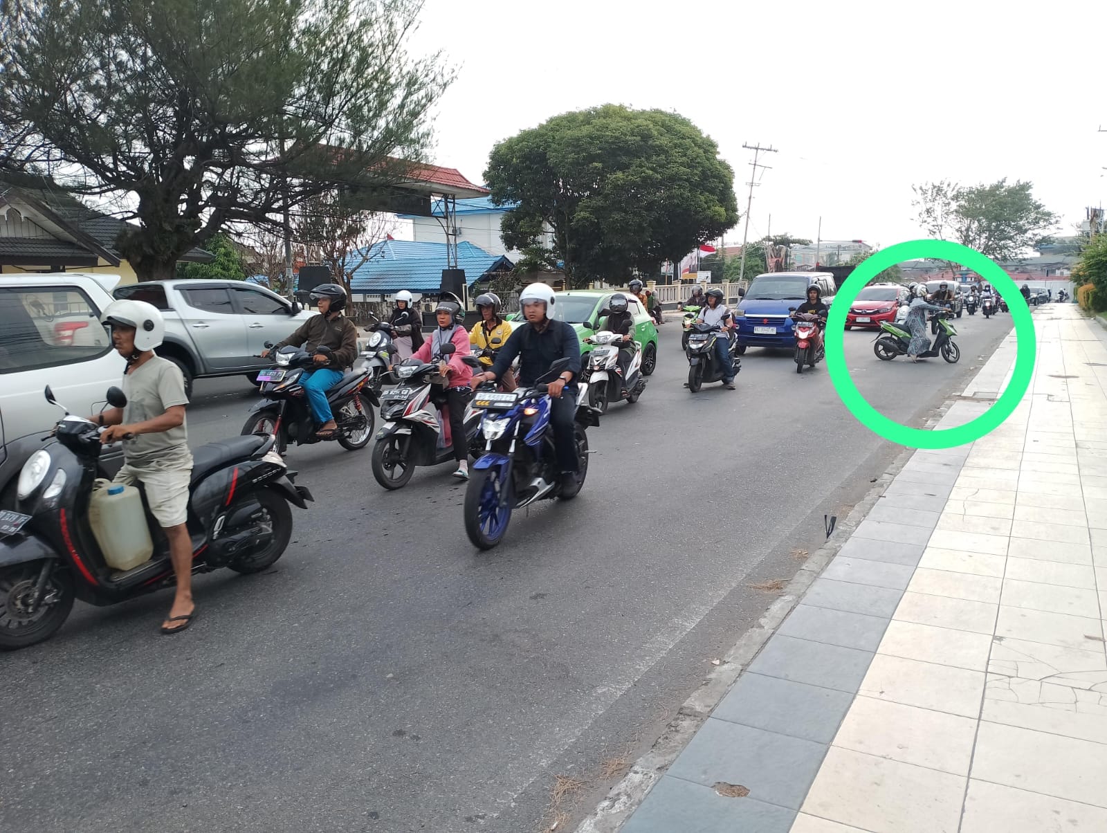 Hindari Razia Pajak, Pengendara Motor  di Kota Bengkulu Lawan Arus sampai Putar Arah