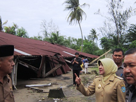 Wawali  Bantu Korban Badai