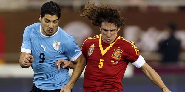 Imbang, Spanyol vs Uruguay 1-1