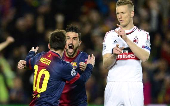 David Villa Bawa Barcelona Unggul 3-0