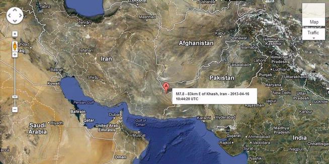 Gempa 7,5 SR Guncang Iran