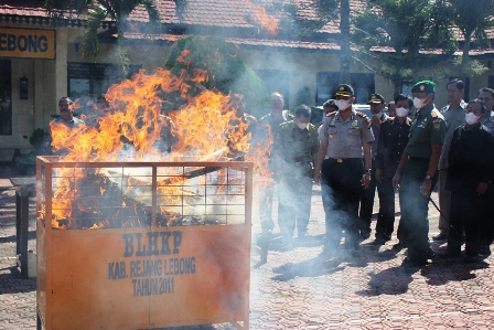 50 KG Ganja Dibakar