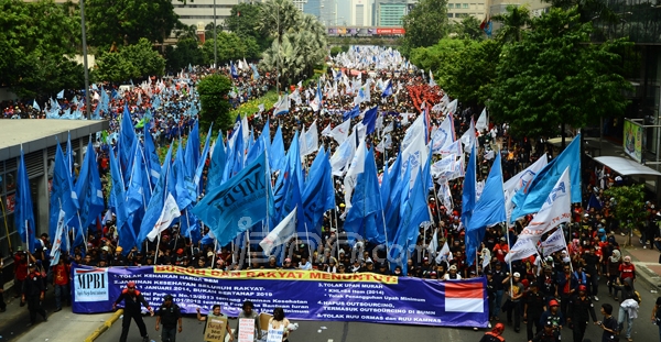 Istana “Diserbu” Buruh, SBY Peringati May Day di Jatim