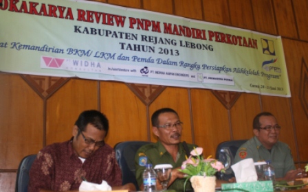 PNPM di Rejang Lebong Terbaik Nasional