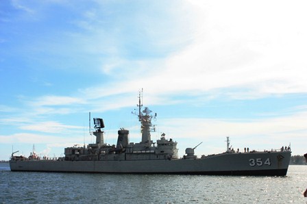 Kapal Perang Canggih Singgahi Bengkulu