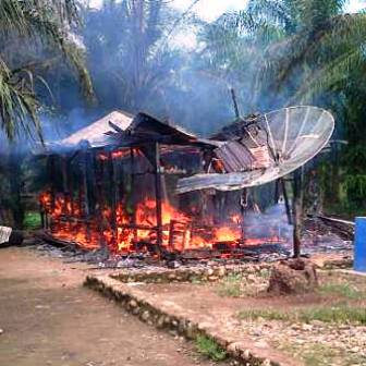 Rumah Janda Ludes Terbakar