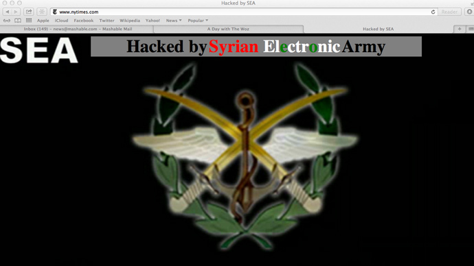 Tentara Elektronik Suriah Tumbangkan Website New York Times dan Twitter