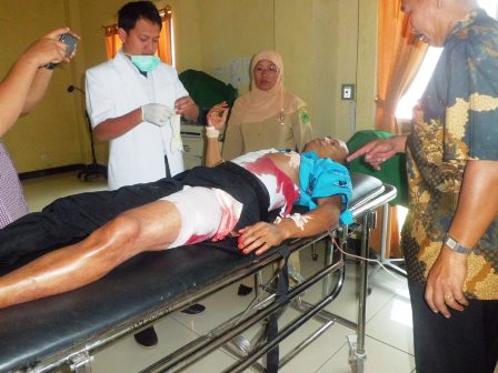 Melawan, Warga Curup Dibacok Perampok