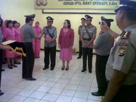 Dua Perwira Polres Sertijab