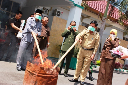 Narkotika dan Upal Dimusnahkan