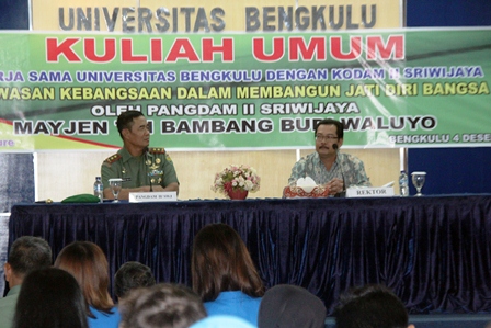 Pangdam  II Sriwijaya Beri Kuliah Umum