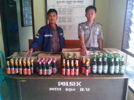 Polisi Sita 80 Botol Miras