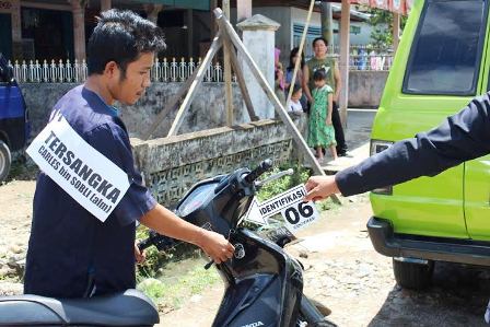 Motor Curian Didorong ke Jalan Raya