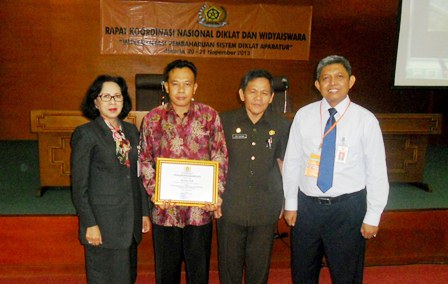 Badan Diklat Provinsi Raih Penghargaan PIC