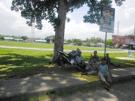 Taman Merdeka Dijaga Satpol PP