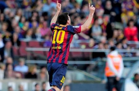 Dua Gol Messi Warnai Kemenangan Barcelona