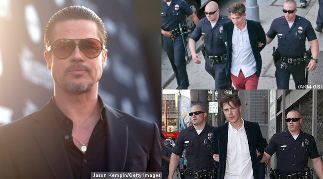 Brad Pitt Ditinju di Karpet Merah