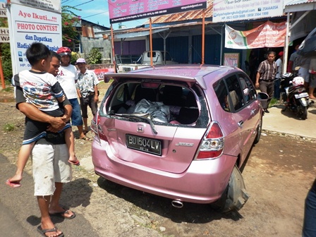 Laka Beruntun, Mahasiswi Cidera