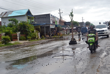 Pisang ”Tumbuh” di Jalan